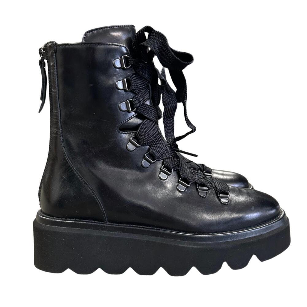 NEW HOMERS women's greno lace-up boot in black